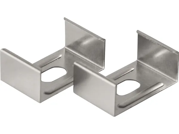 Beslag Art Alu 2 stk., passer til aluminiumsprofilerne Art Low og Art High i aluminiums-udgave. PROFESSIONEL