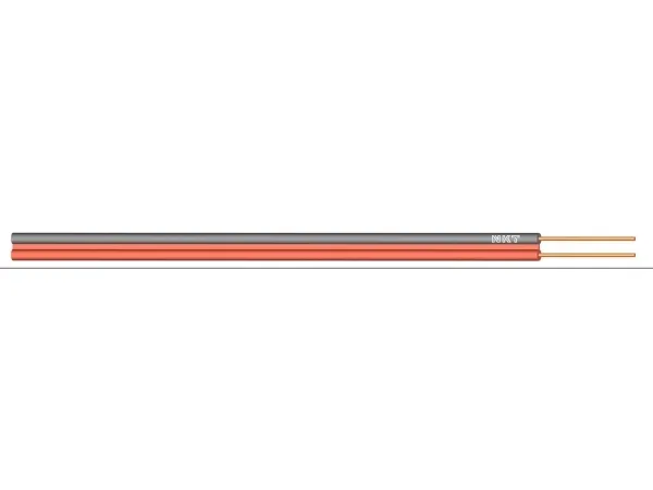 NKT Autoledning, tvillingledning 2X2,5mm² PVTAU rød/sort spole, kabeldiameter 3,7 x 7,5mm - (100 meter)