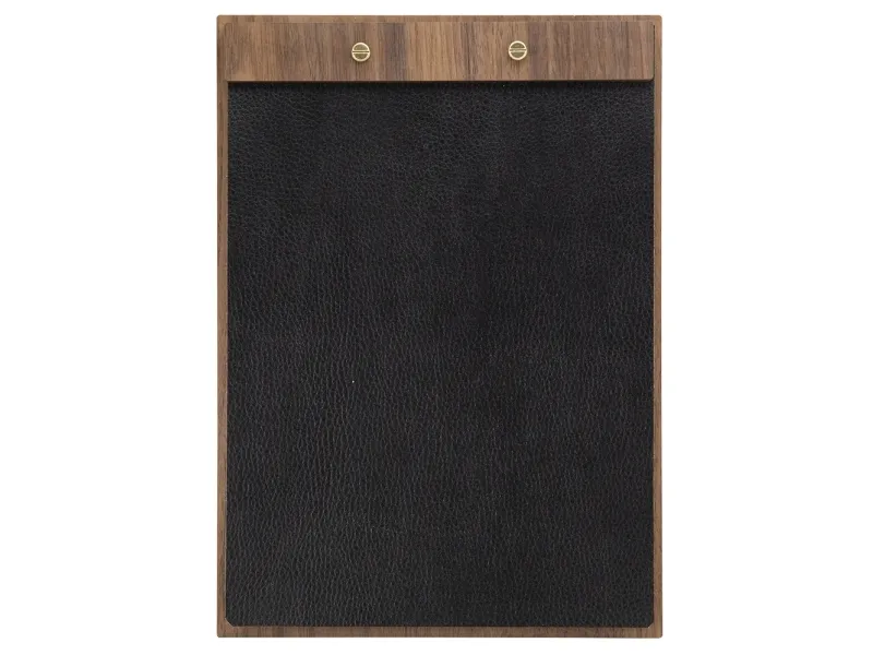 Securit® A4 WALNUT LEATHER menuholder