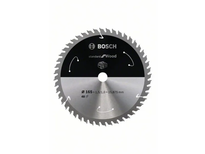 Bosch RUNDSAVKLINGE ACU STD TRÆ 165X16MM 48T