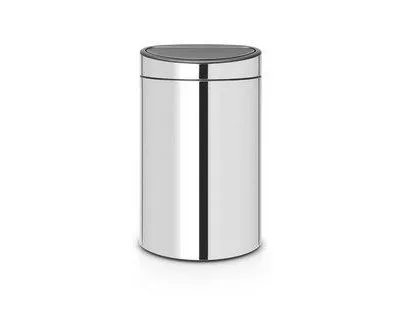 Brabantia 112881, 40 l, Rektangulær, Rustfritt stål, Pedal, 435 mm, 302 mm