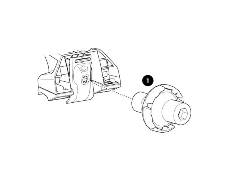 Thule reservedel 54201 sæt med 4 stk.