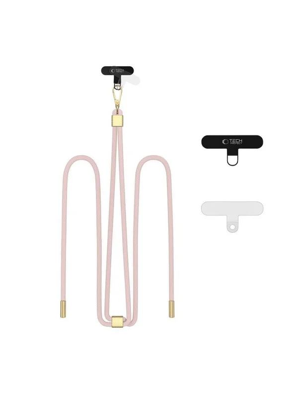 Tech-Protect C2S Rope Crossbody Strap - Pink