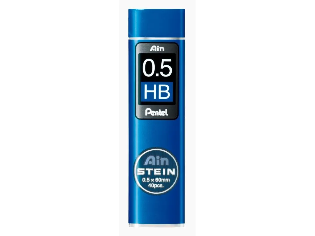 Stifter, Pentel Ain Stein High, HB, 0,5 mm, pakke a 12 stk a 40 miner