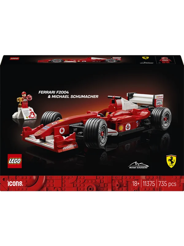 LEGO Icons 11375 Ferrari F2004 & Michael Schumacher