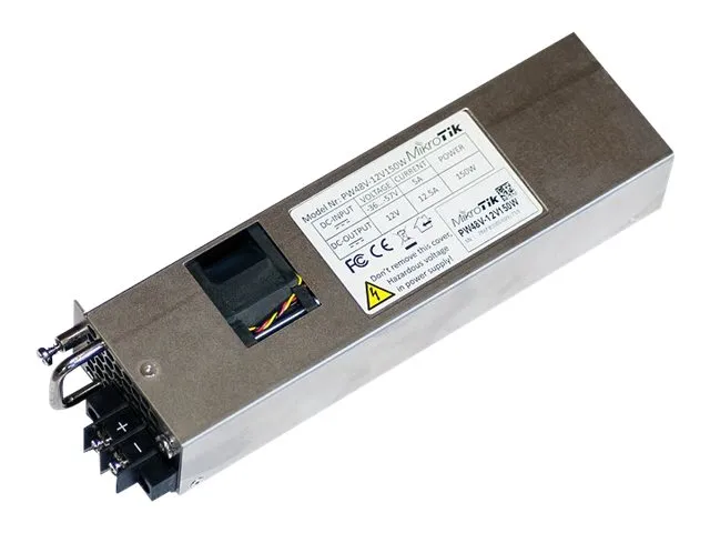 MikroTik PW48V-12V150W - Strømforsyning - hot-plug (plug-in modul) - 150 watt - for Cloud Core Router CCR1072-1G-8S+, CCR1072-1G-S+