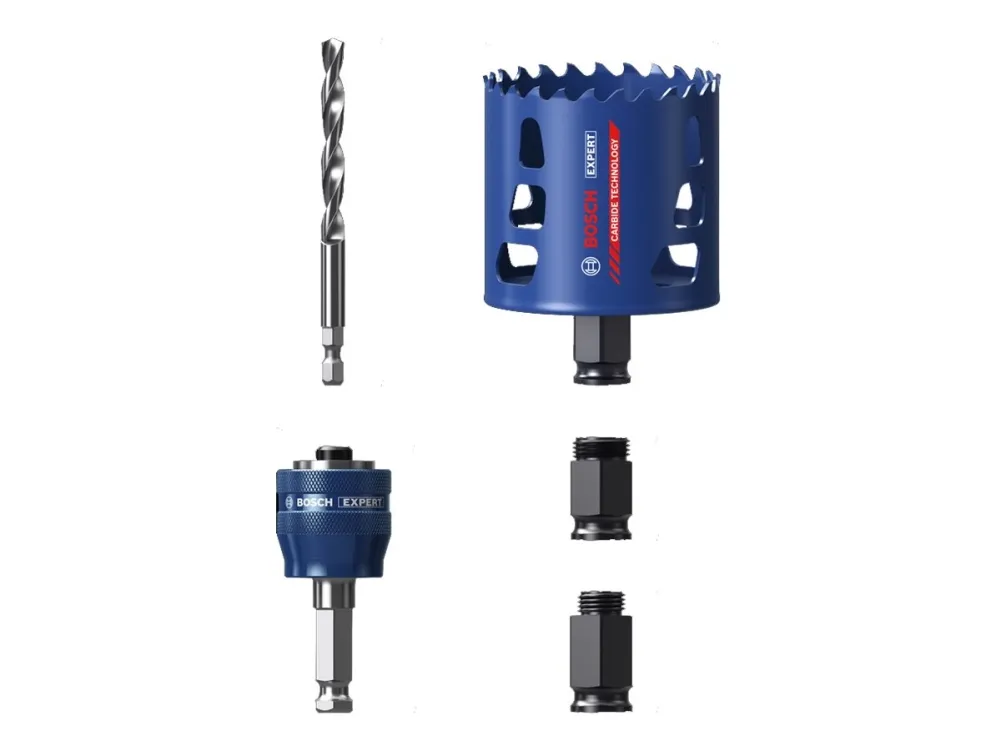 Bosch Expert Tough Material Starter set - Hole saw - for plast, murstein, soft tile, stainless steel sheets, wood with metal - 51 mm