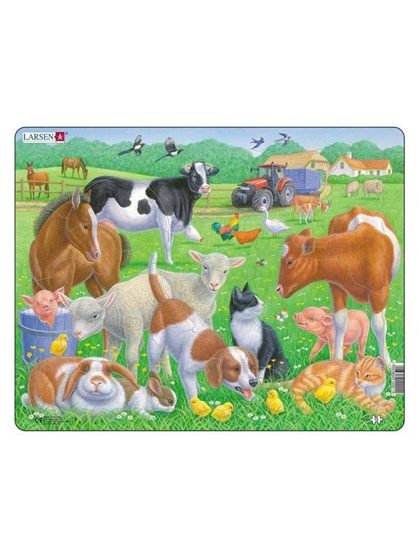 Larsen Puzzles Puzzle Pets - 15 pieces Maxi (36.5x28.5 cm) Gulv