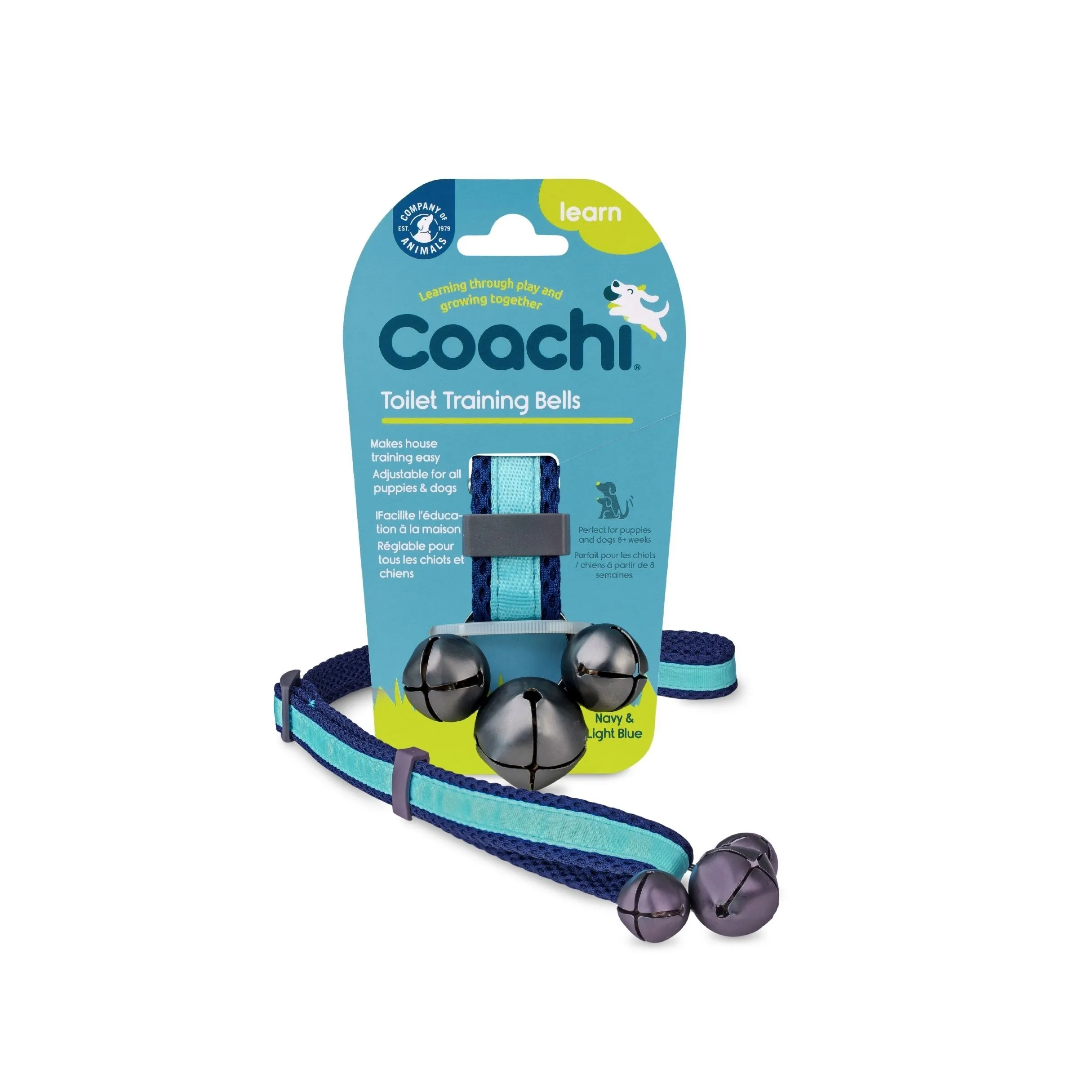 Coachi Toilet Training Bells Navy & Light Blue