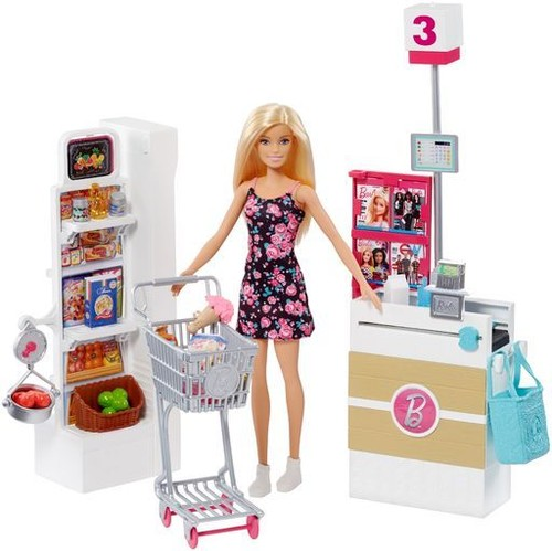 Barbie - Barbie and the Supermarket - hvit, rosa