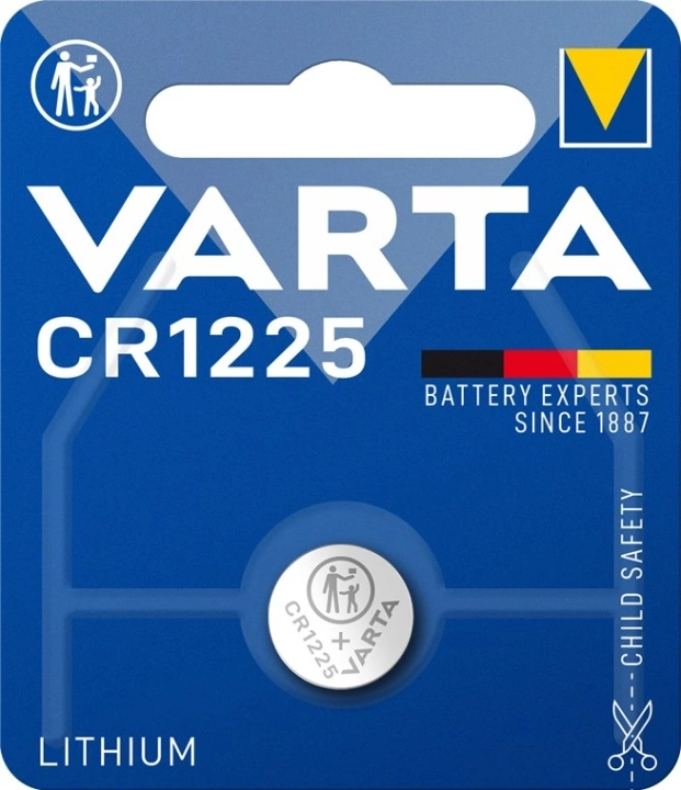 Varta CR1225, Engangsbatteri, CR1225, Lithium, 3 V, 1 stykker, 48 mAh