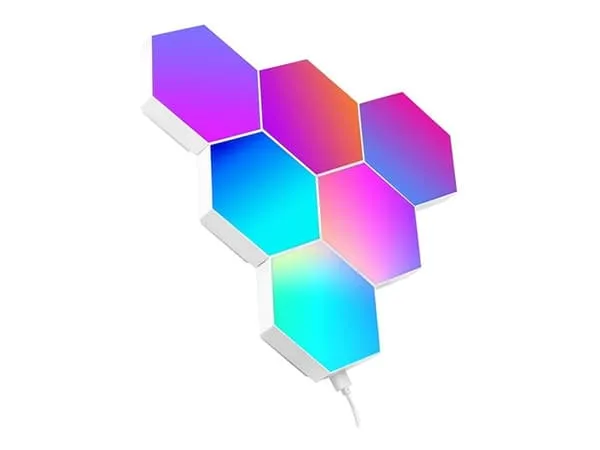 Tracer Ambience Smart Hexagon - Lyspanelsett - 9 W - RGB-lys - sekskant (en pakke 6)