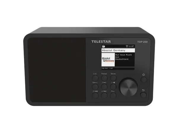 Telestar TOP 200, Bærbar, Analog og digital, DAB+, FM, 10 W, 7,5 cm, TFT