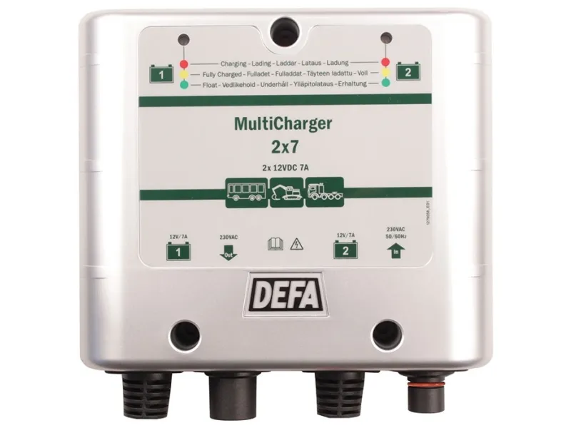 DEFA multicharger 12v 2x7a schuko