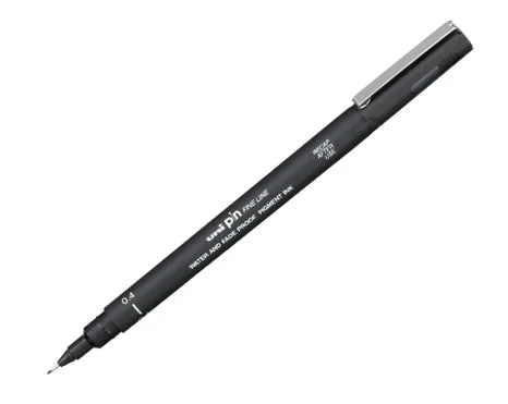 Uni-Ball Pin 04, 1 stykker, Sort, Sort, Sort, Plast, Rund