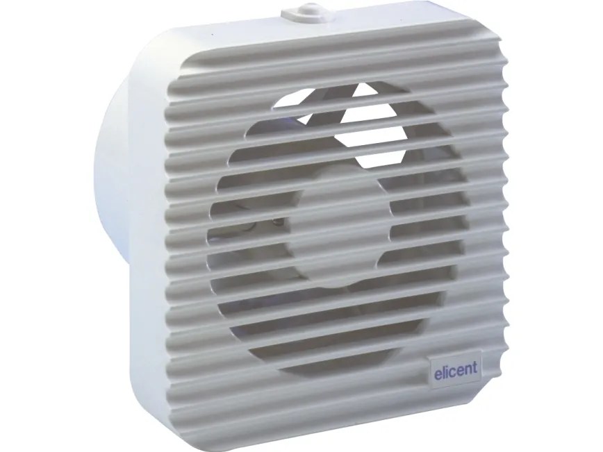 MAICO Ventilator Muro 100 med timer 0,5-20 min. og hygrostat 40-90% RH. Luftmængde 95 m³/h. Mål 140x140/Ø97 mm.