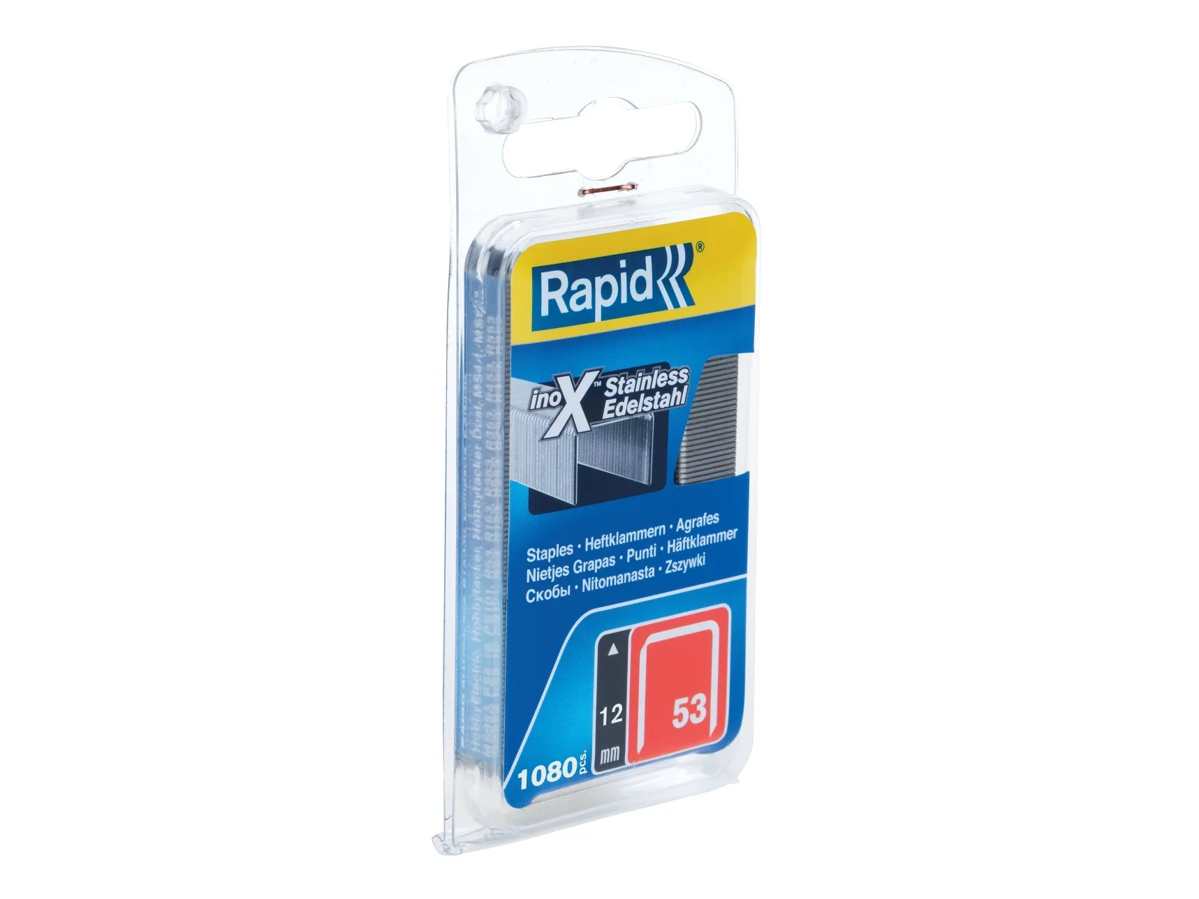 Rapid 40109512, 1,2 cm, Galvanisert metall, Stål, Rapid (merkevare), 49 mm, 27 mm