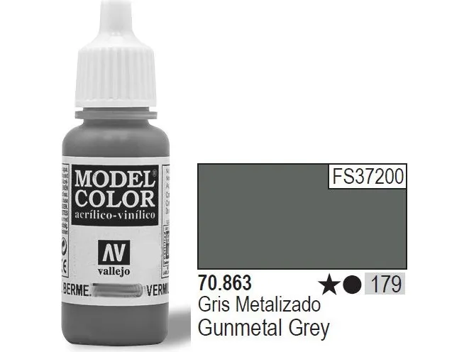 Vallejo 70.863, Grå, Acryl maling, Væske, 17 ml, 1 stykker |