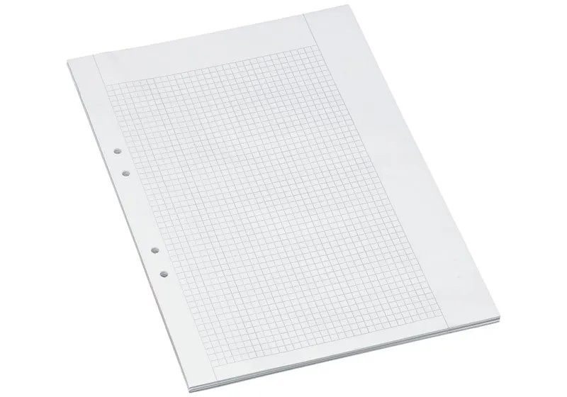 Bantex Eksamenspapir kvadreret 5×5mm A3 falset hvid (250 ark)