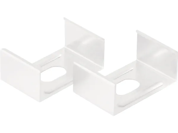 Beslag Art Hvid 2 stk., passer til aluminiumsprofilerne Art Low og Art High i hvid udgave. PROFESSIONEL