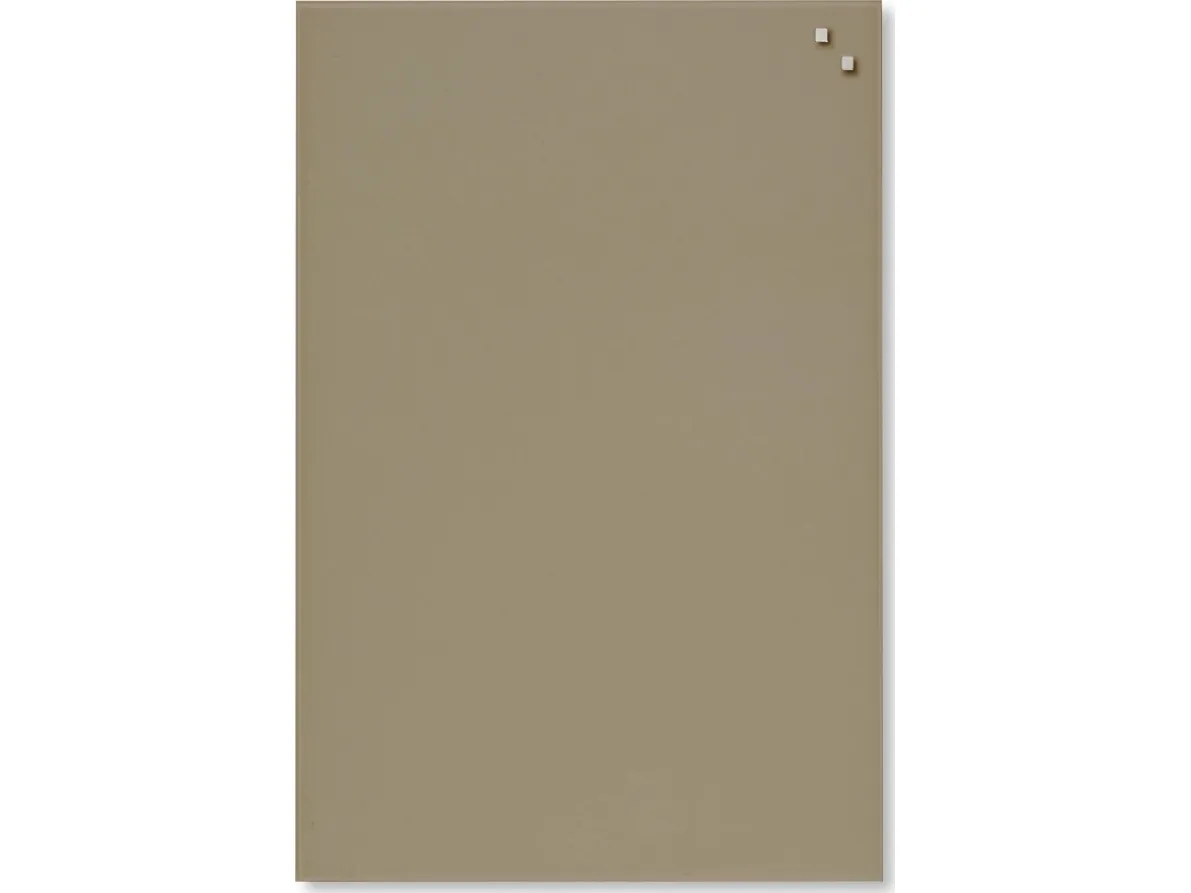 Magnetisk glastavle 40 x 60 cm beige