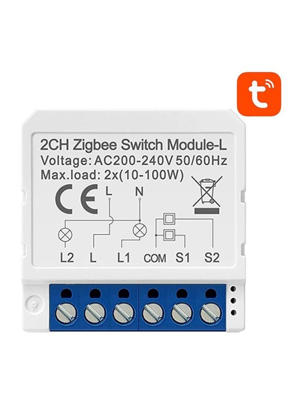Avatto Smart Switch Module ZigBee LZWSM16-W2 No Neutral TUYA