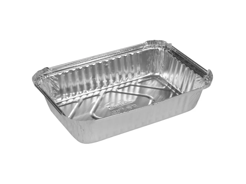 Aluminiumsbakke, ABENA Cater-Line, 21,1x13,5x4,7cm, 850 ml, aluminium - (10 stk.)
