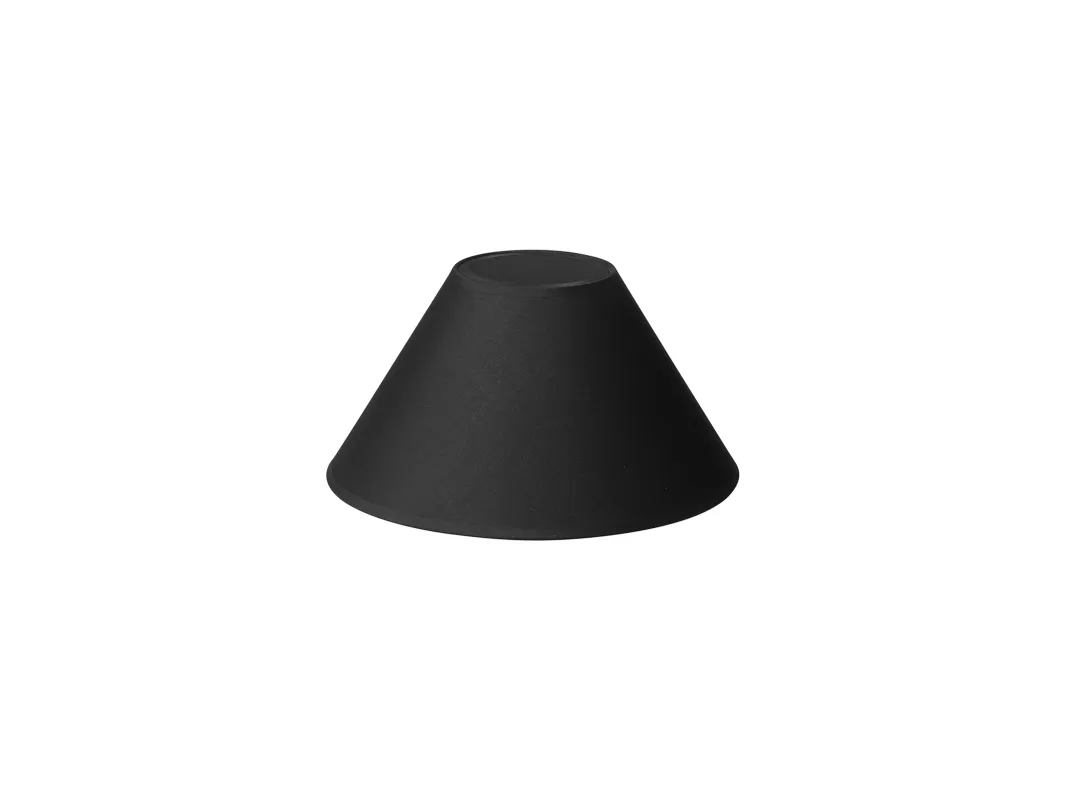 Lampeskjerm EMMA CASA høyde 16,5 cm sort