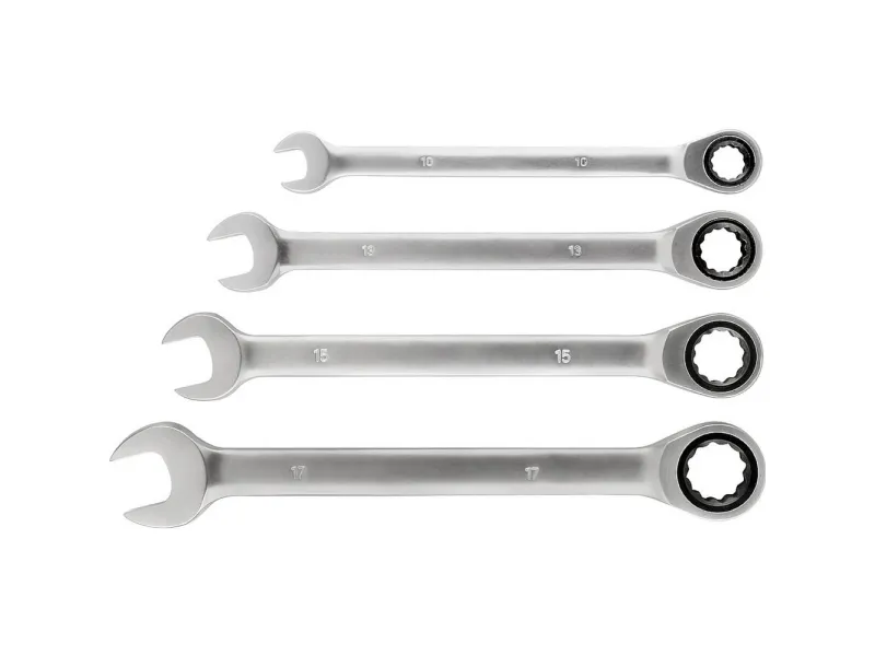 kwb 460490 dobbel skralle-ringnøkkel 4 deler 10–17 mm (460490)