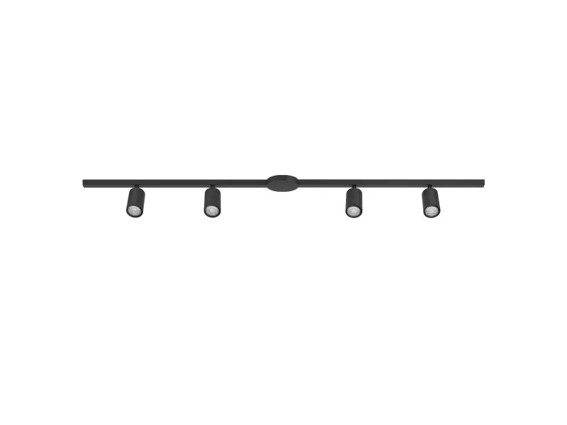EGLO EASYT sett 2 skinner m/4 GU10 spots + tilkobling. sort