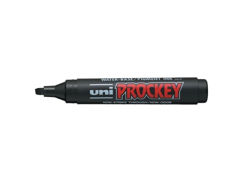 Permanent marker Uni-ball Prockey PM-126, skrå, sort