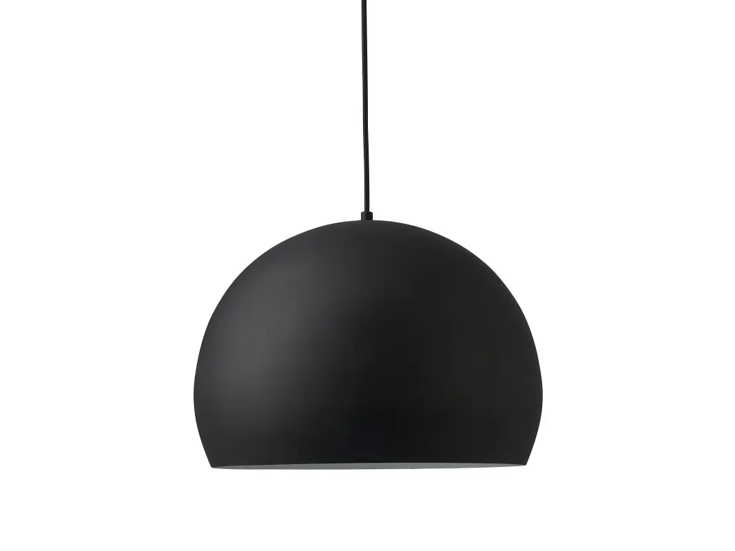 Pendellampe NICE Ø35 cm matt sort rustikk