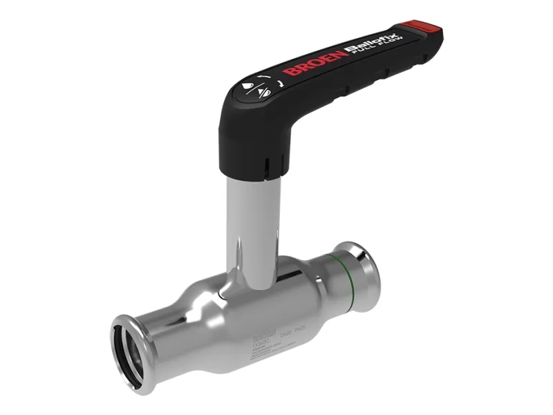 Broen Ballofix Full Flow RF 42x42 DN40 høj spindel.