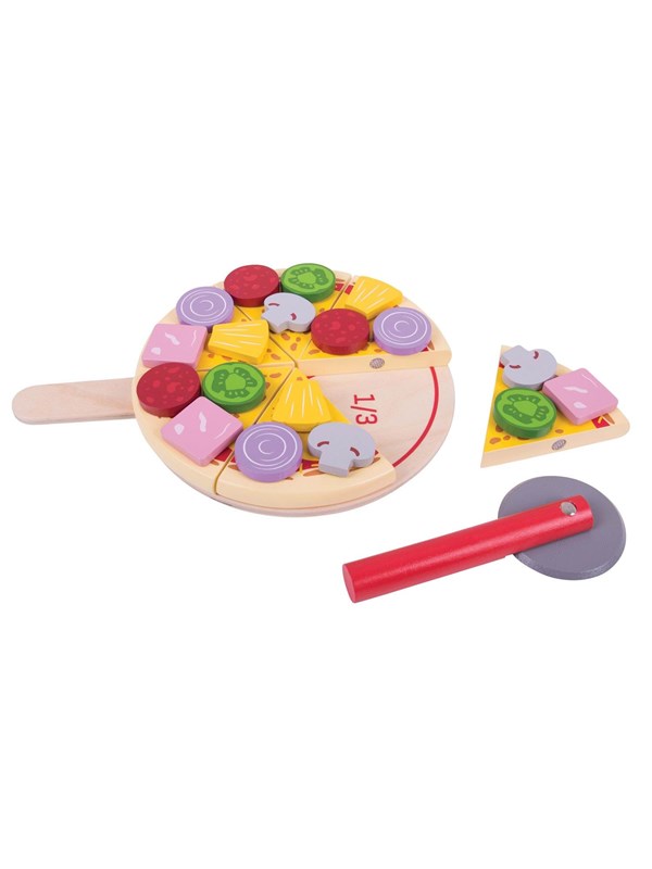 Bigjigs Wooden Pizza with Toppings