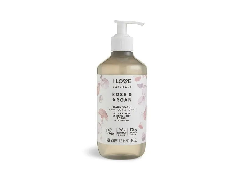 I Love Naturals Rose & Argan Hand Wash with Natural Oils 500ml