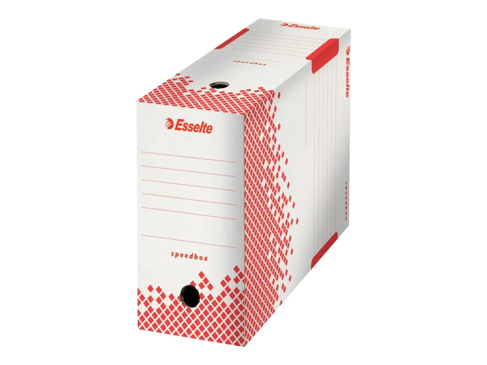 Esselte Speedbox - Boksfil - for A4 (210 x 297 mm), Folio (216 x 330 mm) - hvit