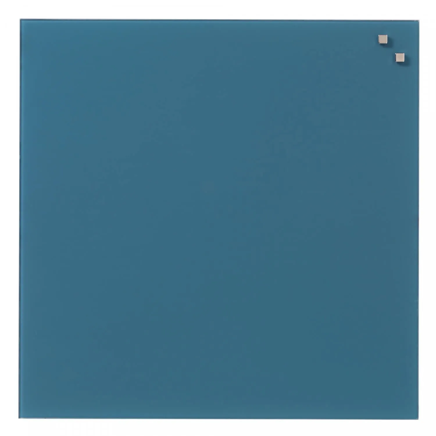 Magnetisk glastavle 45 x 45 cm jeans blue
