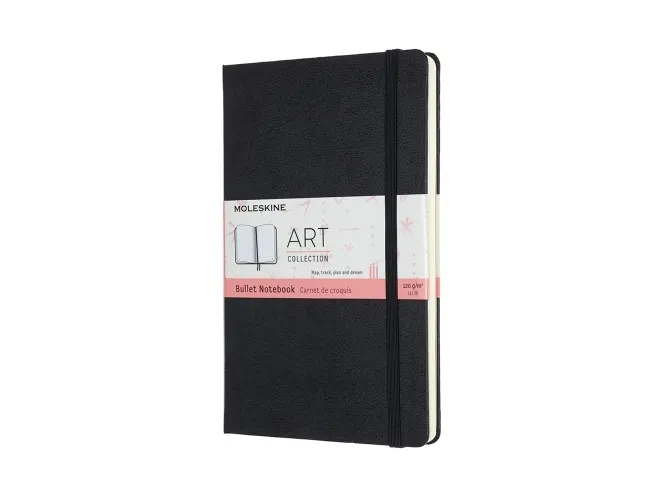 Moleskine 603357, Monokromatisk, Sort, 150 ark, 120 g/m², Prikket rutenettpapir, Innbundet (hardcover)