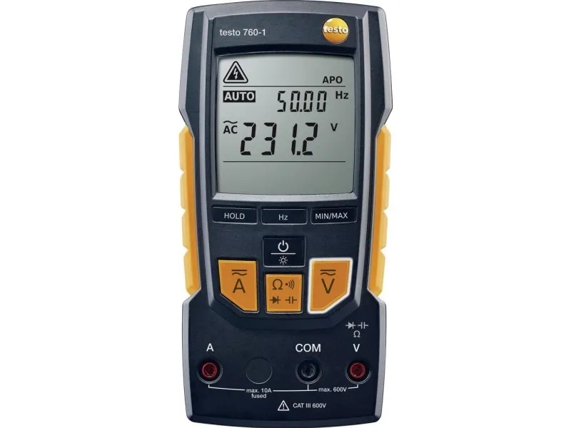 testo 0590 7601 håndmultimeter digital CAT III 600 V, CAT IV 300 V display (counts): 4000