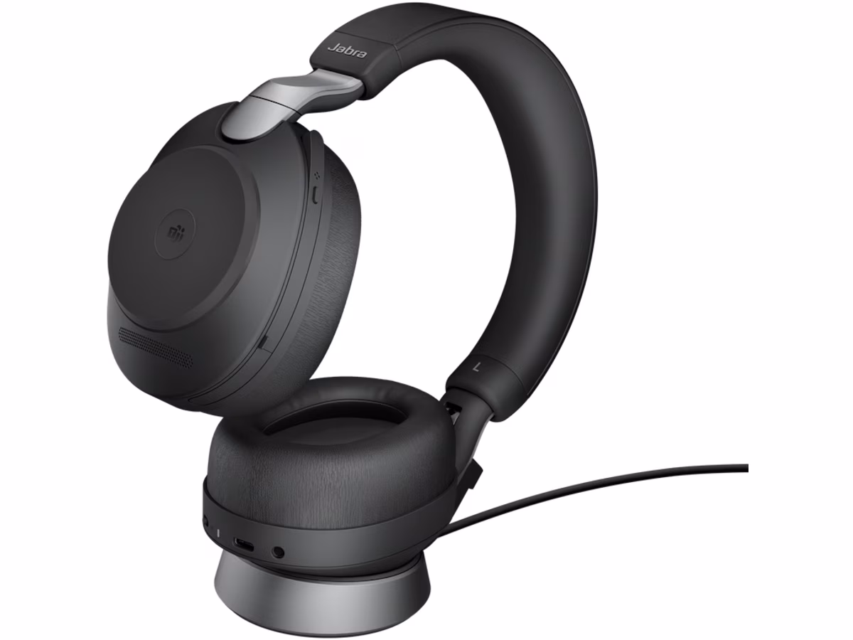 Jabra Evolve2 85 Link380c MS Stereo Stand Black