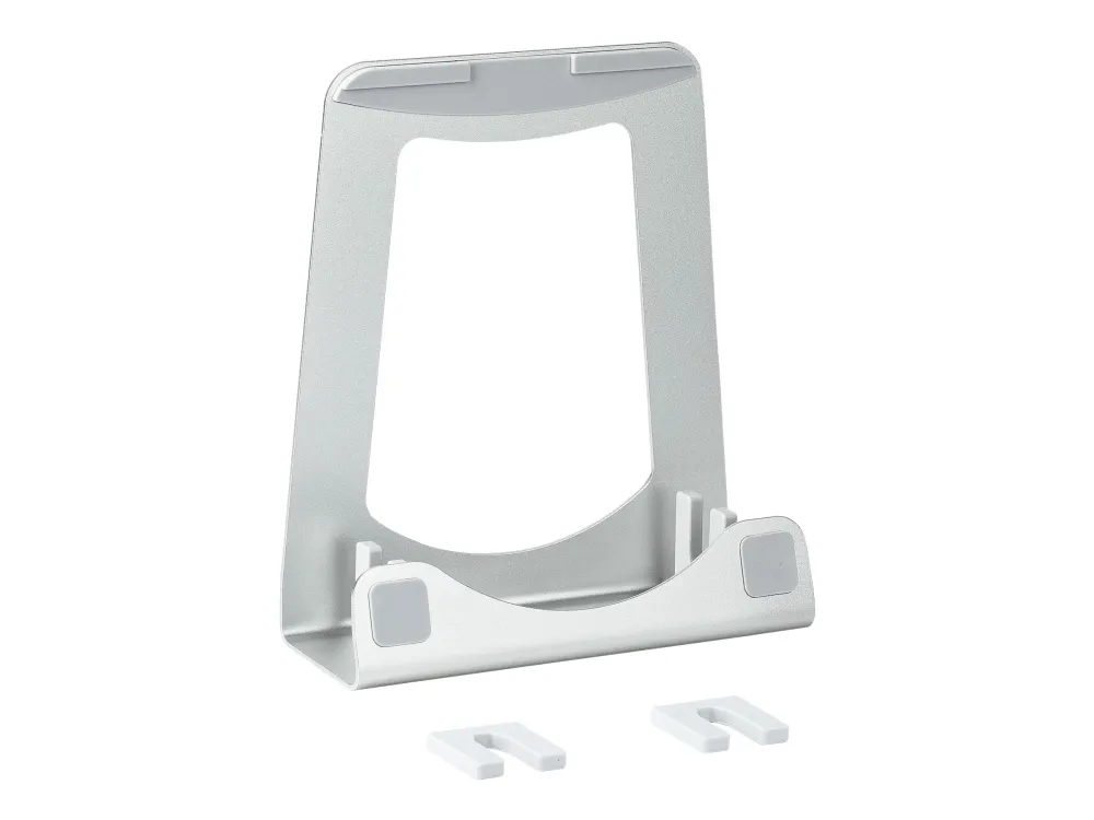 Startech Laptop Stand, 2-in-1 Laptop Riser Stand or Vertical Stand, Ideal for Ultrabooks & MacBook Pro/Air up to 15, Ergonomic Angled Notebook Holder for Office Desk, Silver, Aluminum - Elevated Laptop Stand - Notebookstativ - skrivebord - 11 - 15 - sølv