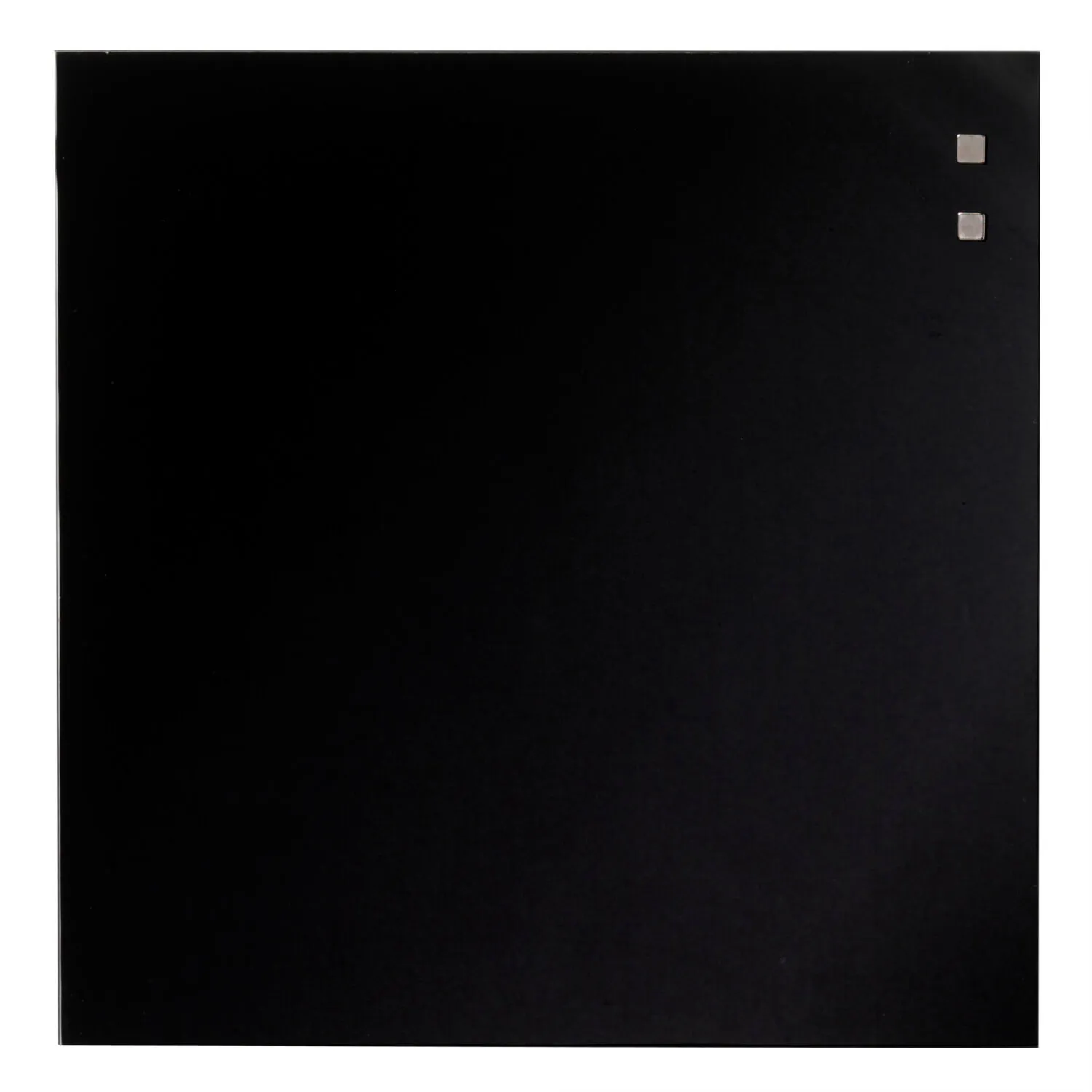 Magnetisk glastavle 35 x 35 cm sort