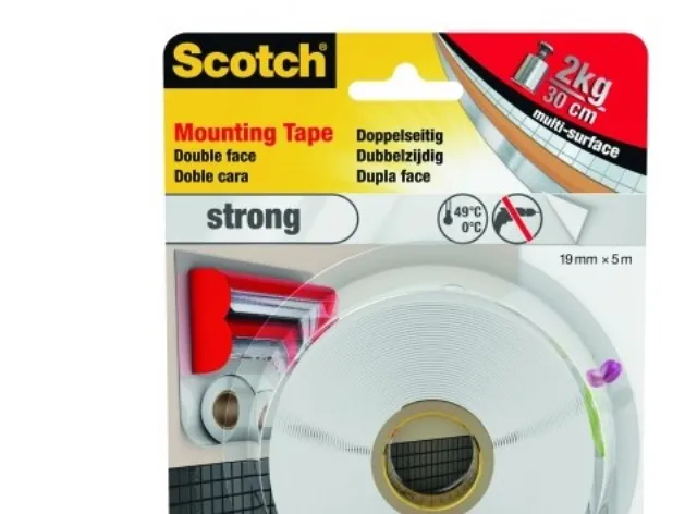 3M 40011950, Hvit, 5 m, 19 mm, 1 stykker