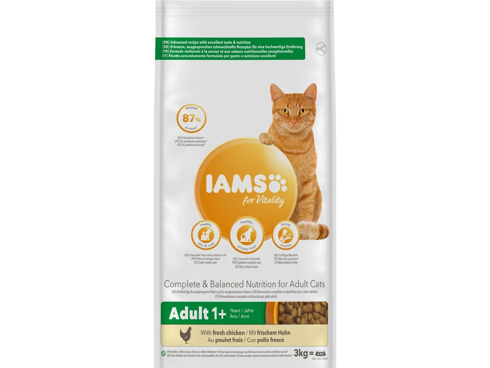 Iams CAT Vitality Adult Chicken 3 kg