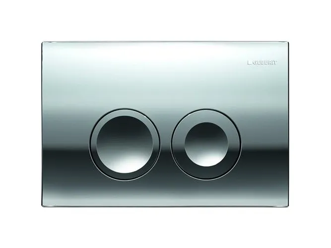 Geberit Delta25 betjeningsplade, blankforkr