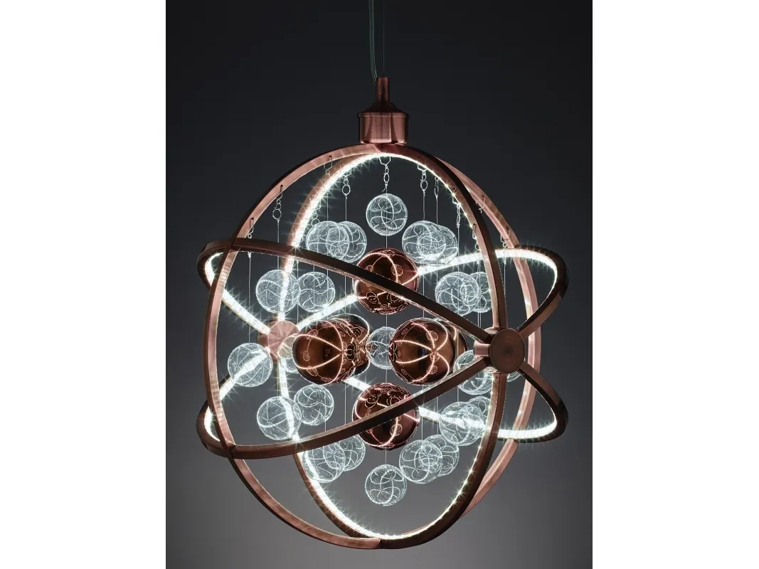 LOFTLAMPE GALAXY LED dimbar kobber børstet