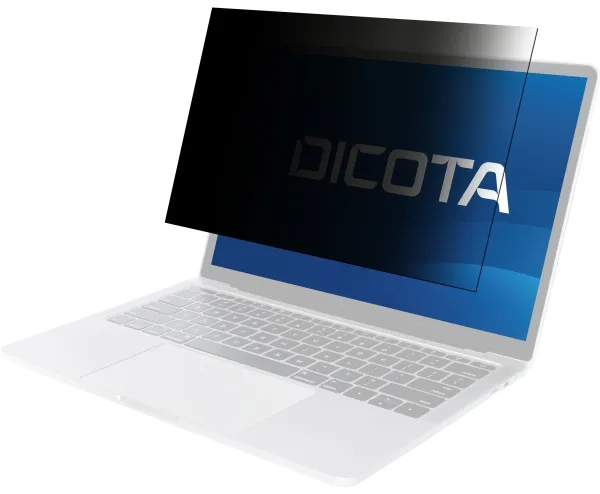 DICOTA - Personvernfilter for skjerm - universell - 2-veis - avtakbar - skinne-montert - 13.3 - svart