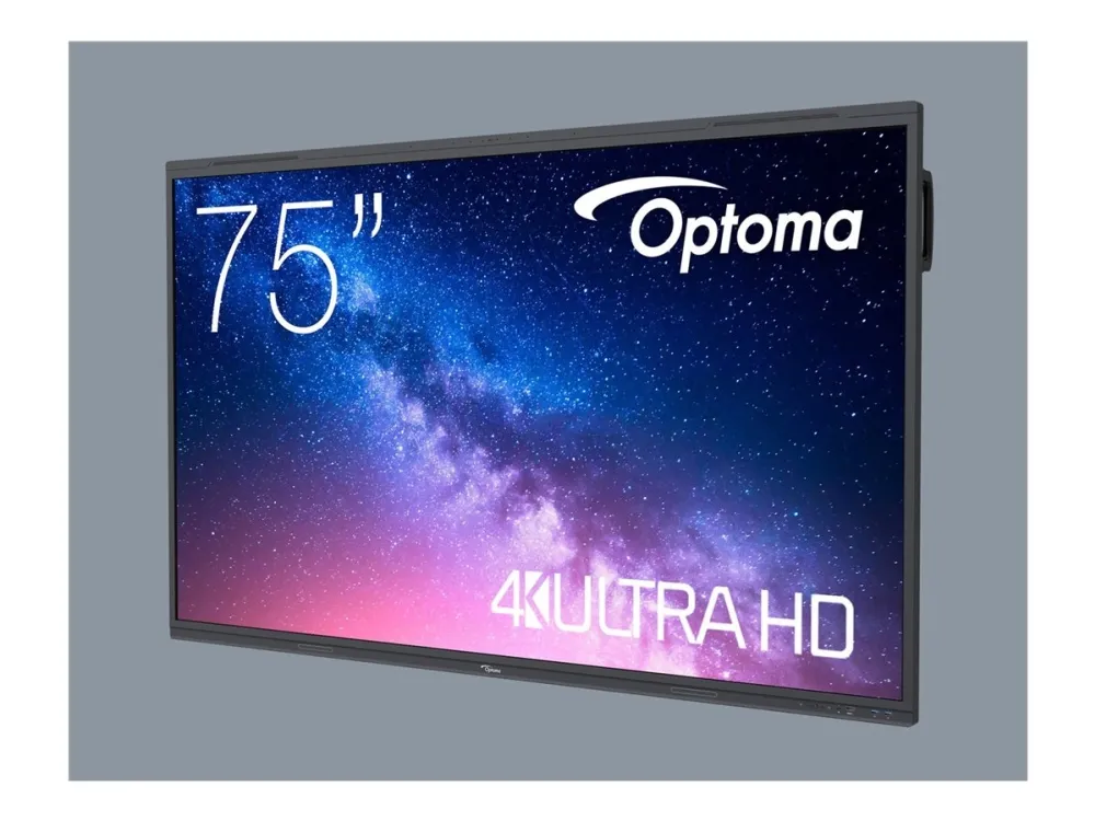 Optoma Creative Touch 5753RK - 75 Diagonalklasse 5-Series LED-bakgrunnsbelyst LCD-skjerm - interaktiv - med pekeskjerm (multiberørings) - 4K UHD (2160p) 3840 x 2160 - Direct LED