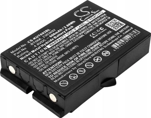 Cameron Sino Oppladbart batteri Type Bt06k 2303692 For Ikusi Tm70/1 Tm70/2 Rad-ts T71 Tm70 T72 T70 / Cs-kut692bl