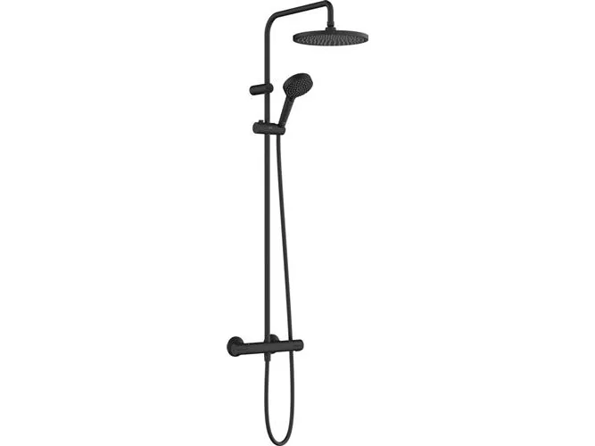 HG Vernis Blend Showerpipe - 240 1jet med termostat, mat sort